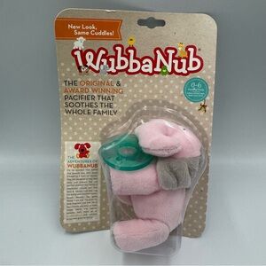 WubbaNub Pink Elephant Pacifier brand new!